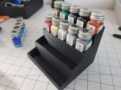 Tiered Paint Holder - Testor 0.25floz Brand