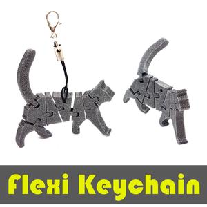 Flexi Articulated Keychain - Cat