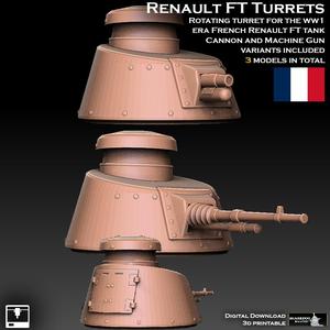 Renault FT Tank Turrets