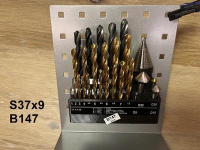 37x9 - B147   -   Bohrer - Sortiment   Ø1-13mm   