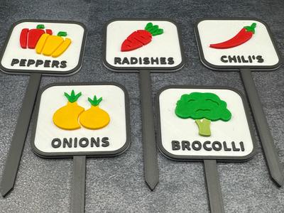 Vegetable Plant/Seed Markers - Set 2