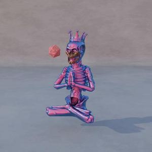 Yoga Skeleton Dice Tower