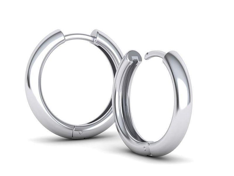 20mm Hoop Earrings printable 3dmodel