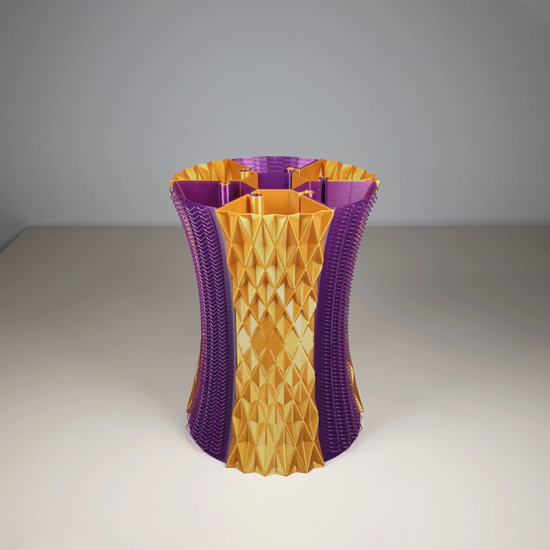 Jigsaw Vase 6 part Facets