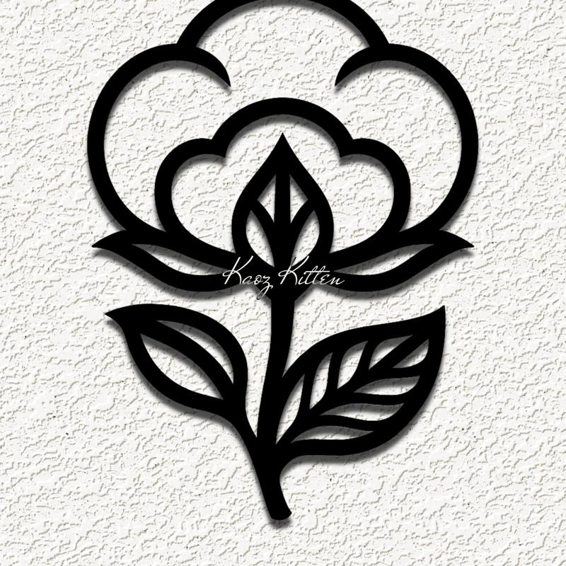 cotton flower wall art home decor
