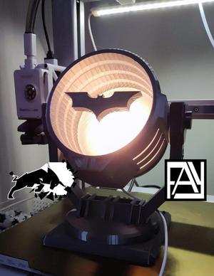 Suspended Batsignal with LED kit 001