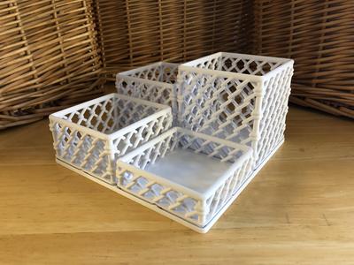 Chain Link Gridfinity Bin 2x2 (40mm)