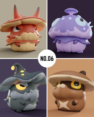 Grumpii 3D Printable Art Toy - Chubbii Series - Set 6