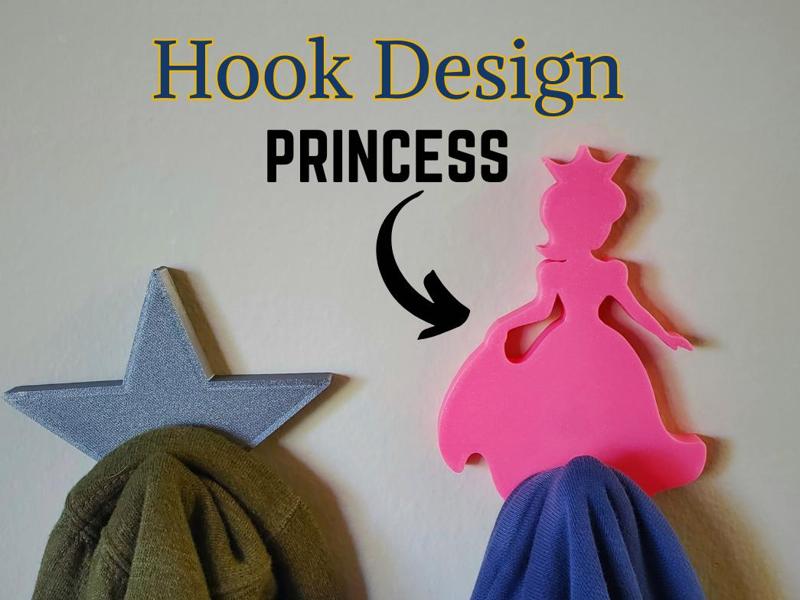 Princess Coat Hook - Fantasy Girls Bedroom Decor