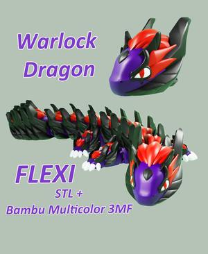 Warlock Dragon - D&D Articulated Fidget Dragon