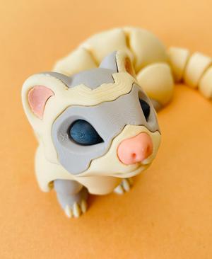 little ferret — articulated flexi print-in-place fidget animal