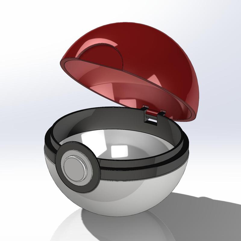 Pokeball With Hinge