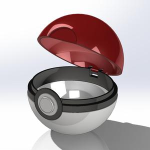 Pokeball With Hinge
