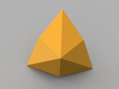 Low Poly Spheres: Triakis Tetrahedron