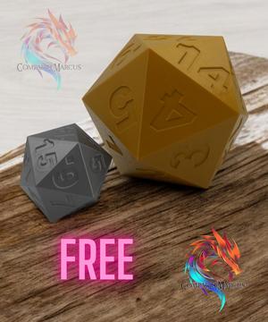 MTG life counter dice / Set of 2 / No supports needed