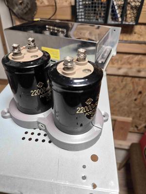 Holder for two capacitors (51mm diameter)
