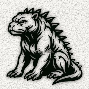 PITBULL DRAGON WALL ART HOME DECOR