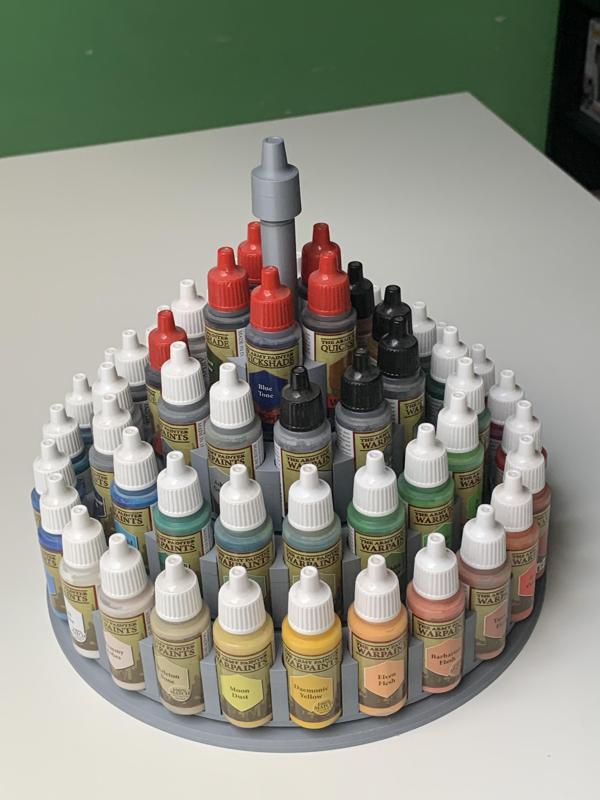 For Prusa MK Series/XL - Paint Carousel Storage 18ml (With Ball Bearing) - Army Painter, Vallejo / Rangement Carousel à peinture 18ml (Avec roulement à bille)