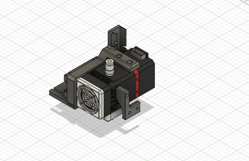 Linear rail mount for h2v2s, btt eddy probe compatible