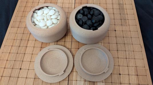 Bowl for game of Go 19x19 for small stones
