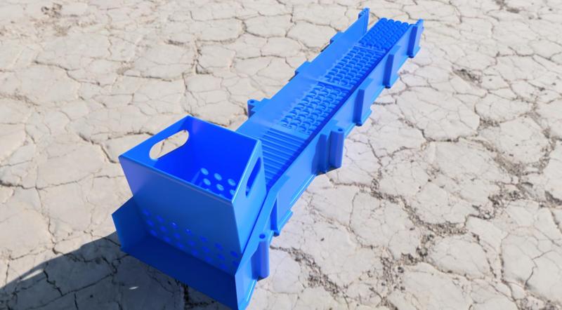 GOLD SLUICE BOX V2  (MODULAR + EXPANDIBLE) INCLUDED 4 MATS + CLASSIFIER