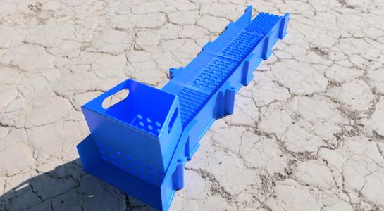 GOLD SLUICE BOX V2  (MODULAR + EXPANDIBLE) INCLUDED 4 MATS + CLASSIFIER