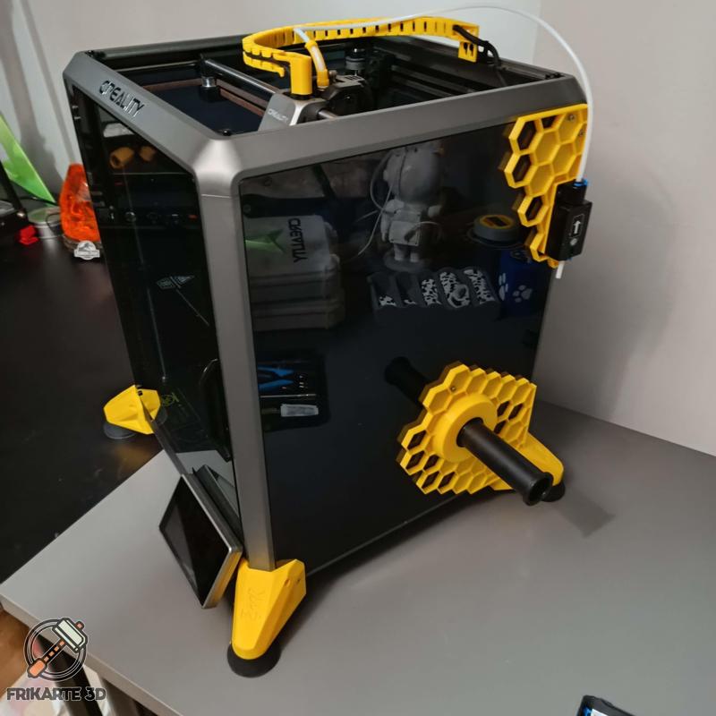 D3vil Wears Prada – Honeycomb Edition (Rear Right Boot for Creality K1)