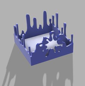 Paint Splash Desk Container