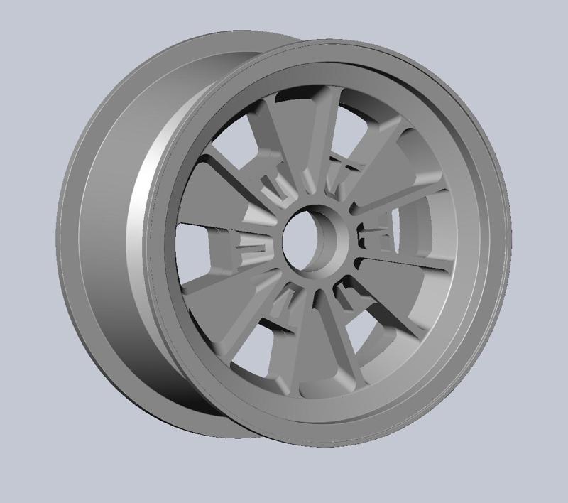 289 FIA Daytona Coupe Model Car Wheels