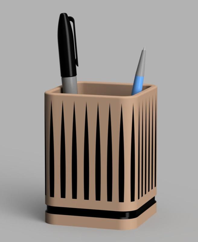 Modern Tribal Pen Cup