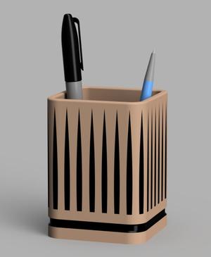 Modern Tribal Pen Cup