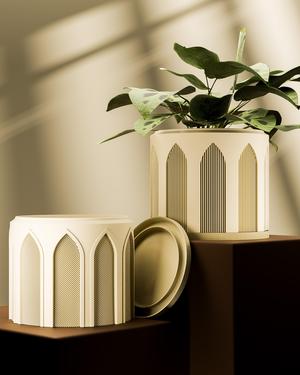 Modern Planter set | Arcline Collection | STL Files