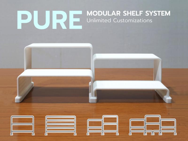 Pure - Customizable Modular Display Shelf
