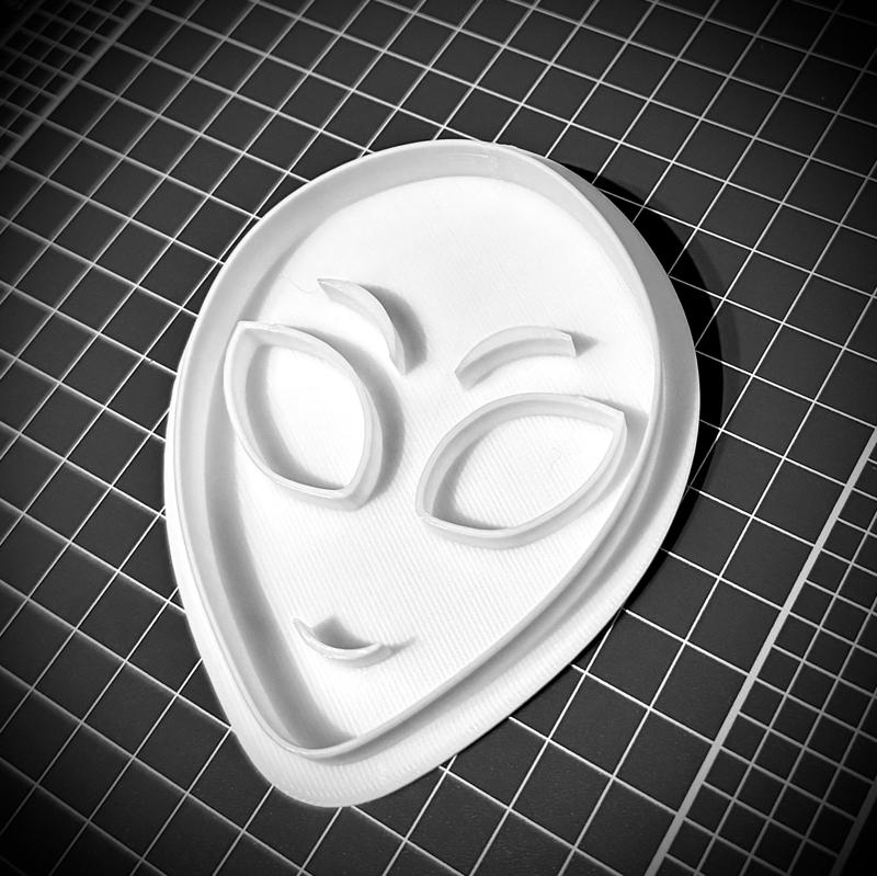 Alien Cookie Cutter and Stamp