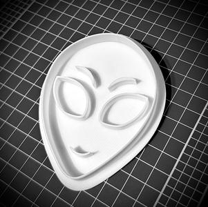 Alien Cookie Cutter and Stamp