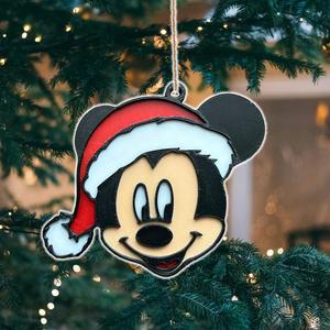 Christmas Micky Mouse Santa Hat Tree Ornament