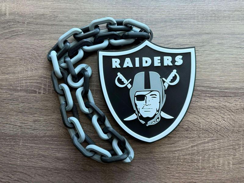Las Vegas Raiders Oversized Necklace, Pendant