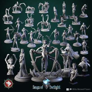 'Songs of Twilight' February 2023 release 25 STL's miniatures pre-supported