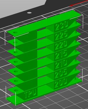 Prusa MK4 TPU Temp Tower 200-230