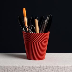  Angled Pencil Cup, Desk Organizer (Vase Mode) 