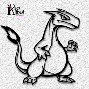 charizard wall art pokemon decor