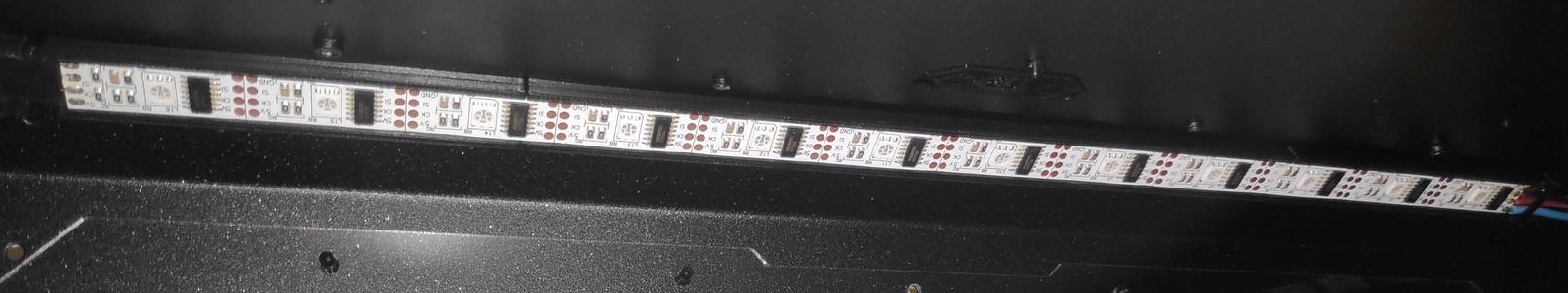 12mm Magnetic Modular LED Strip for the Prusa Enclosure or a Server Rack + zip tie