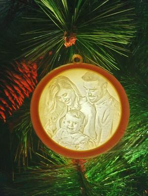 Bola de Navidad Litofanía Personalizada / Custom Lithophane Christmas Ball