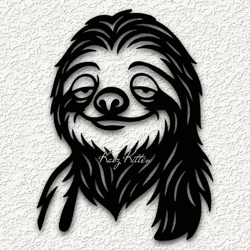 LAZY SLOTH 4 WALL ART HOME DECOR