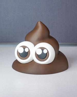 Poop Container - Container in the shape of a poop emoji