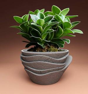 Plant pot with drainage 3D Printer STL file: instant download, Plant lovers gift