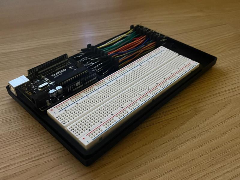 Gridfinity Arduino + Breadboard + Jumper Wire Rack