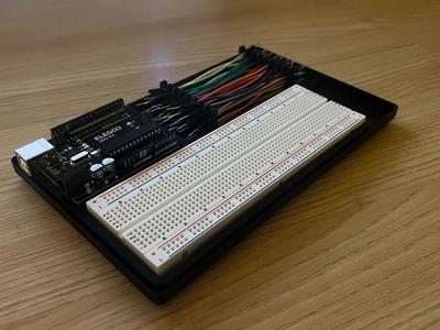 Gridfinity Arduino + Breadboard + Jumper Wire Rack