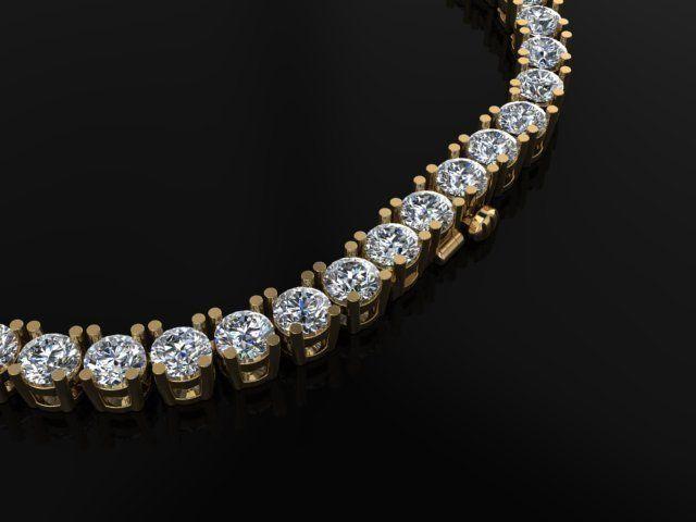 Diamond Tennis Necklace 4mm
