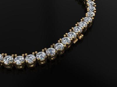 Diamond Tennis Necklace 4mm